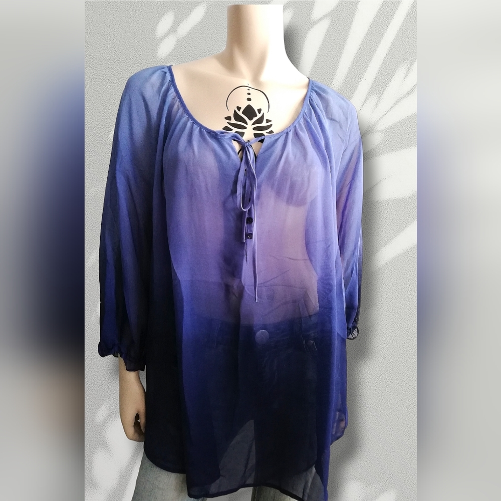 Blouse transparant 3xl
